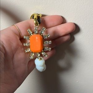 Gold, orange, navy blue, white Plunder bracelet